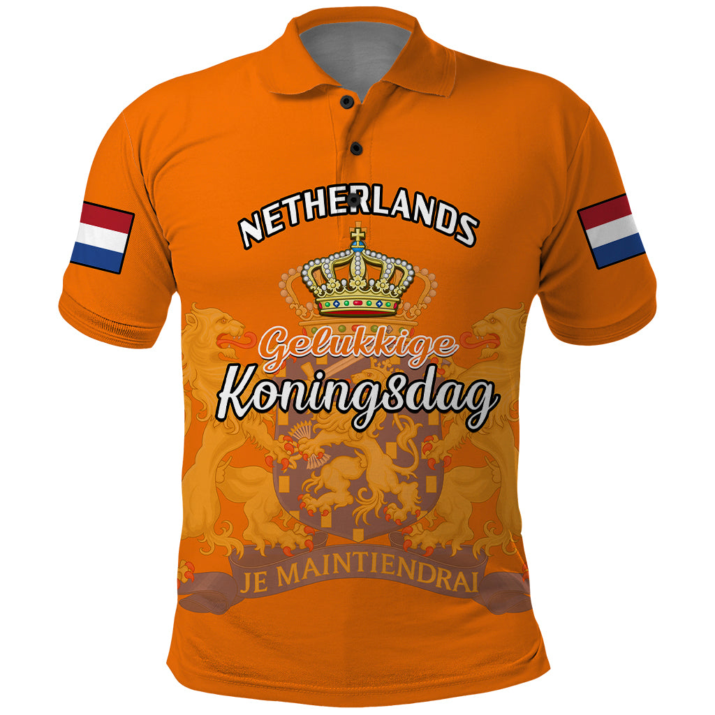 Netherlands Kings Day Polo Shirt Gelukkige Koningsdag Ver.02 - Wonder Print Shop