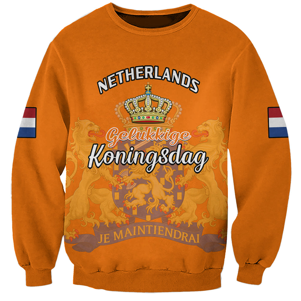 Netherlands Kings Day Sweatshirt Gelukkige Koningsdag Ver.02 - Wonder Print Shop