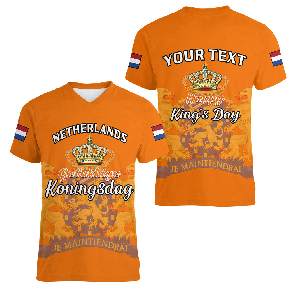 netherlands-kings-day-women-v-neck-t-shirt-gelukkige-koningsdag-ver02