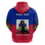 Custom Haiti Hoodie Negre Marron With Haitian Flag - Wonder Print Shop