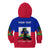 (Custom Personalised) Haiti Kid Hoodie Negre Marron With Haitian Flag - Wonder Print Shop