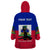(Custom Personalised) Haiti Wearable Blanket Hoodie Negre Marron With Haitian Flag - Wonder Print Shop