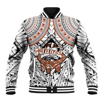 Fiji Tanoa Baseball Jacket Kava Bowl Fijian Tapa Brown Pattern - Wonder Print Shop