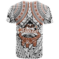 Fiji Tanoa T Shirt Kava Bowl Fijian Tapa Brown Pattern - Wonder Print Shop