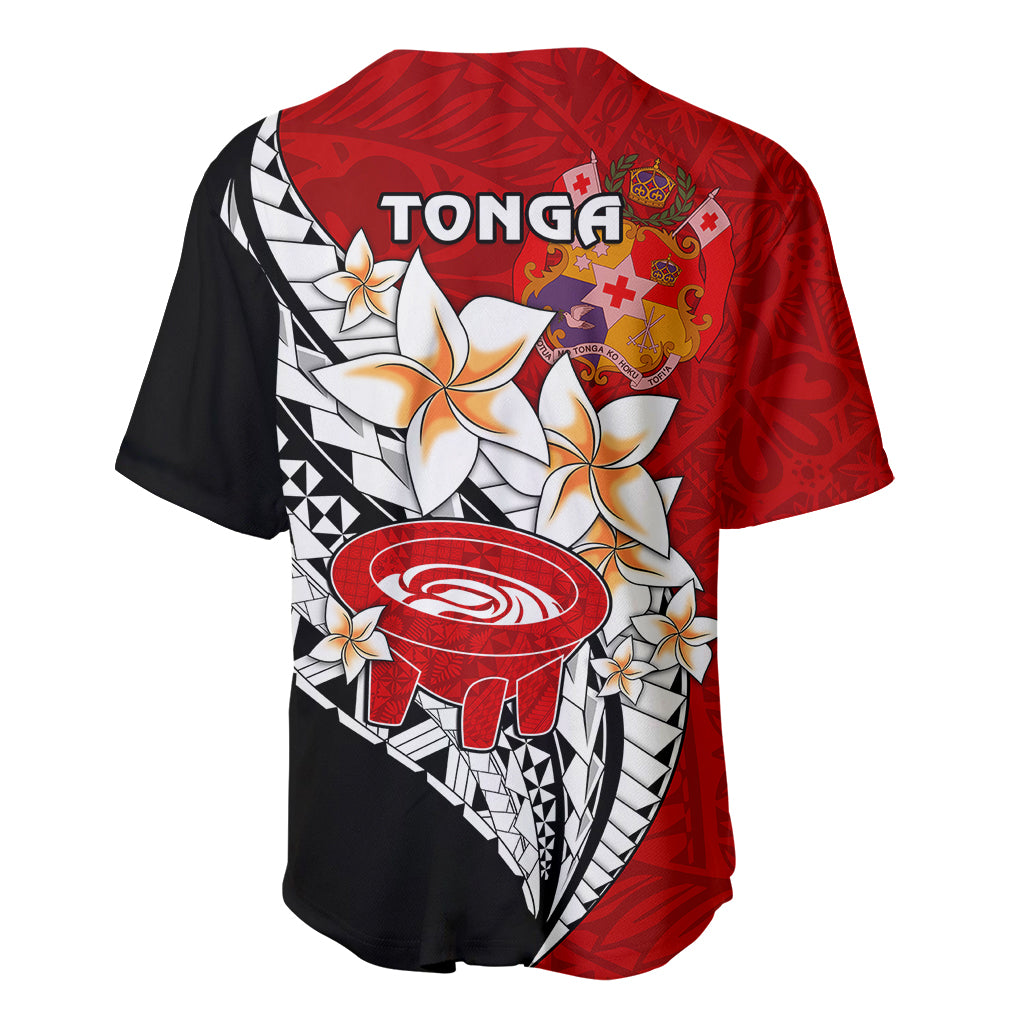 Tonga Kava Bowl Baseball Jersey Togan Kupesi Ngatu Pattern Black - Wonder Print Shop