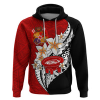 Tonga Kava Bowl Hoodie Togan Kupesi Ngatu Pattern Black - Wonder Print Shop