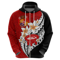 Tonga Kava Bowl Hoodie Togan Kupesi Ngatu Pattern Black - Wonder Print Shop