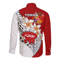 Tonga Kava Bowl Long Sleeve Button Shirt Togan Kupesi Ngatu Pattern White - Wonder Print Shop