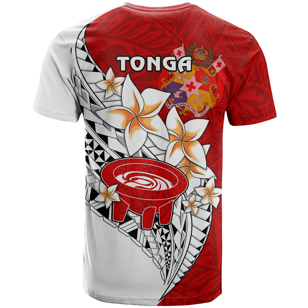 Tonga Kava Bowl T Shirt Togan Kupesi Ngatu Pattern White - Wonder Print Shop