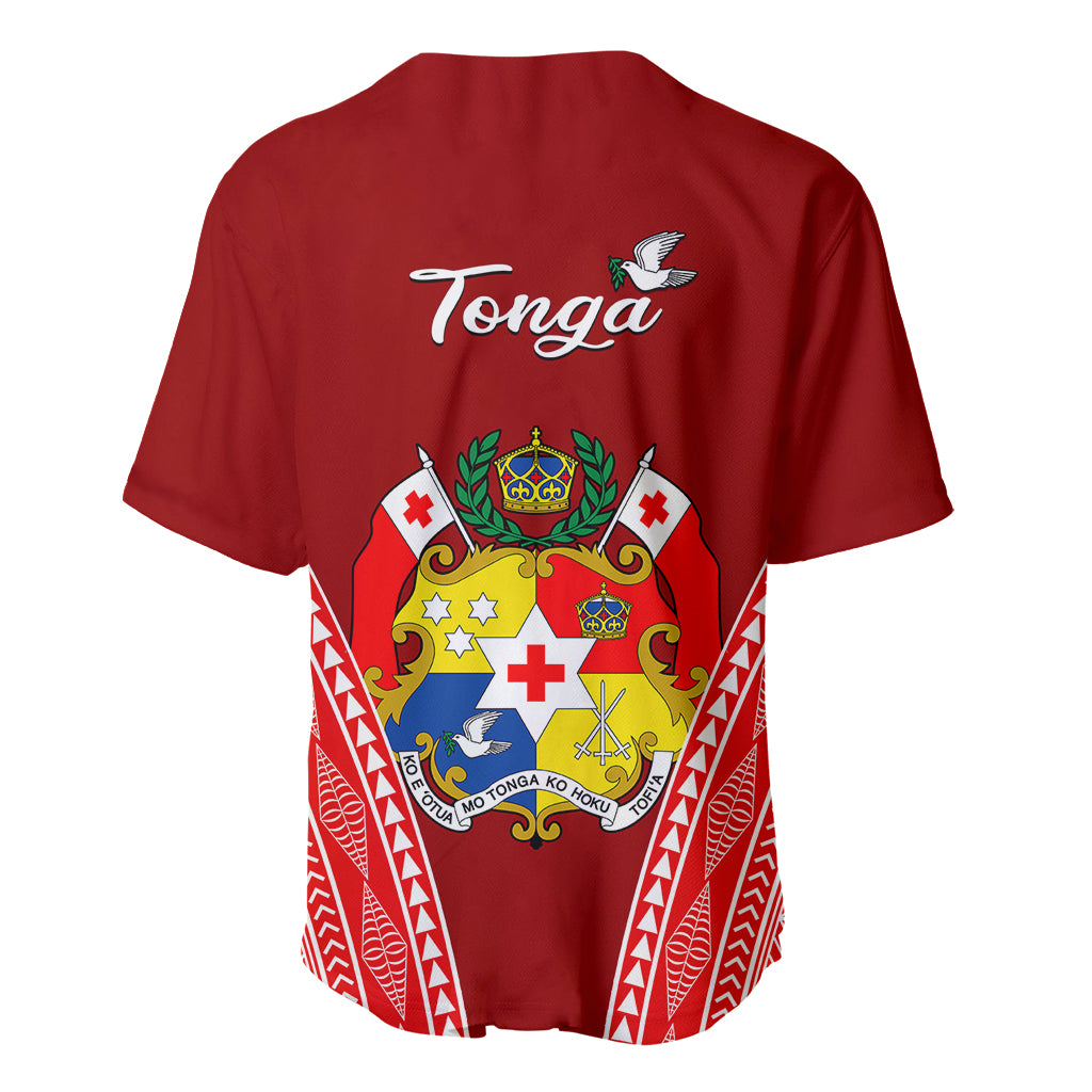 Tonga Heilala Flowers Baseball Jersey Tongan Ngatu White Special Verison - Wonder Print Shop
