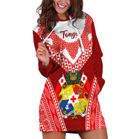 Tonga Heilala Flowers Hoodie Dress Tongan Ngatu White Special Verison - Wonder Print Shop