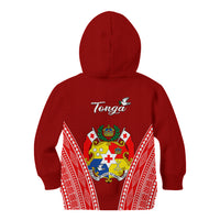 Tonga Heilala Flowers Kid Hoodie Tongan Ngatu White Special Verison - Wonder Print Shop