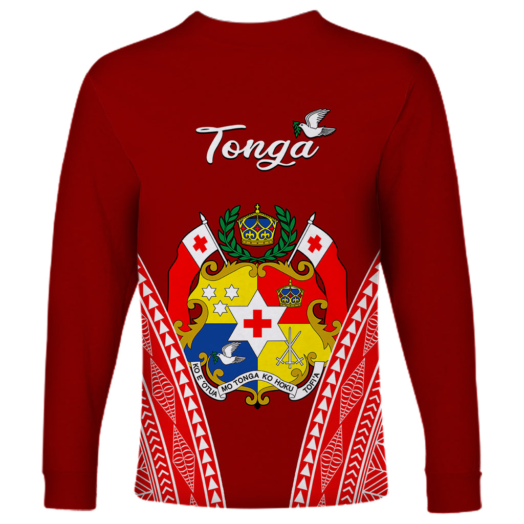 Tonga Heilala Flowers Long Sleeve Shirt Tongan Ngatu White Special Verison - Wonder Print Shop