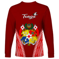 Tonga Heilala Flowers Long Sleeve Shirt Tongan Ngatu White Special Verison - Wonder Print Shop