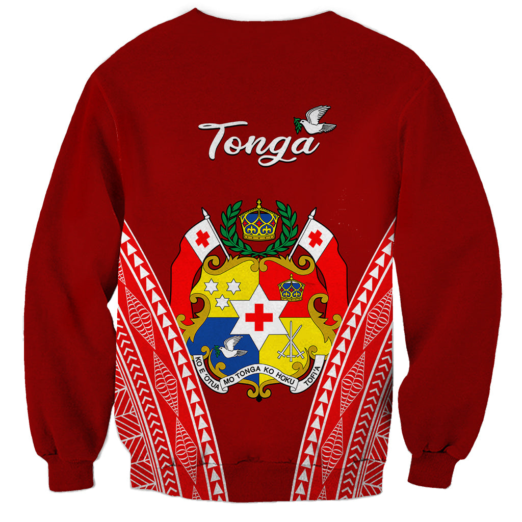 Tonga Heilala Flowers Sweatshirt Tongan Ngatu White Special Verison - Wonder Print Shop