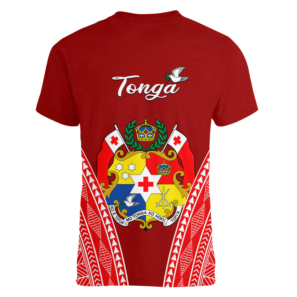 Tonga Heilala Flowers Women V Neck T Shirt Tongan Ngatu White Special Verison - Wonder Print Shop