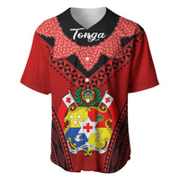Tonga Heilala Flowers Baseball Jersey Tongan Ngatu Black Special Verison - Wonder Print Shop