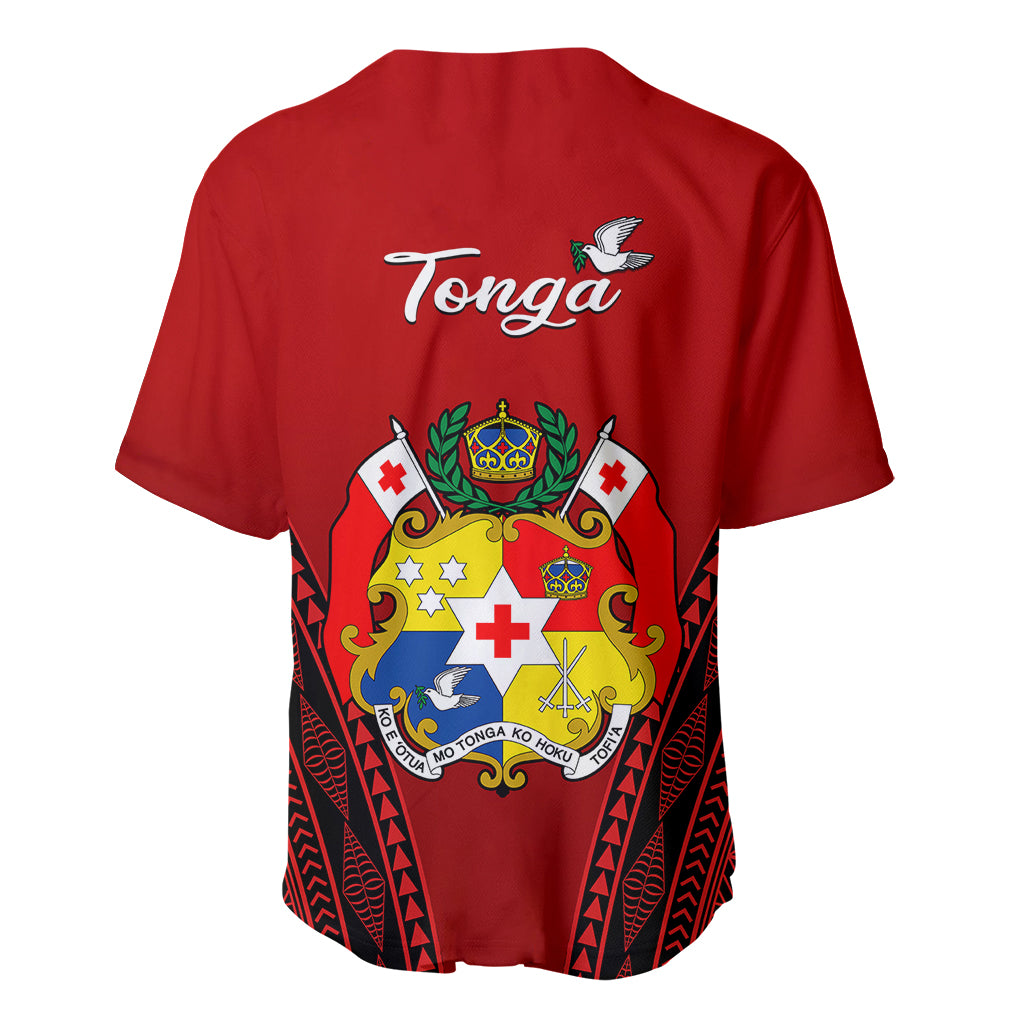 Tonga Heilala Flowers Baseball Jersey Tongan Ngatu Black Special Verison - Wonder Print Shop