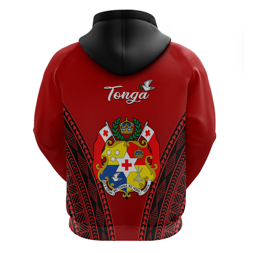 Tonga Heilala Flowers Hoodie Tongan Ngatu Black Special Verison - Wonder Print Shop
