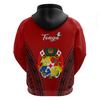 Tonga Heilala Flowers Hoodie Tongan Ngatu Black Special Verison - Wonder Print Shop