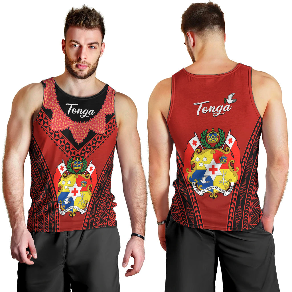 tonga-heilala-flowers-men-tank-top-tongan-ngatu-black-special-verison