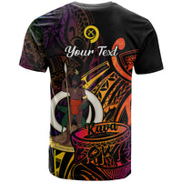 Custom Vanuatu T Shirt Kava Bowl Mix Polynesian Gradient Style - Wonder Print Shop