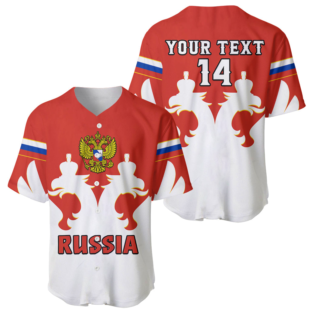 (Custom Text And Number) Russia Hockey 2023 White Sporty Style Baseball Jersey - Wonder Print Shop