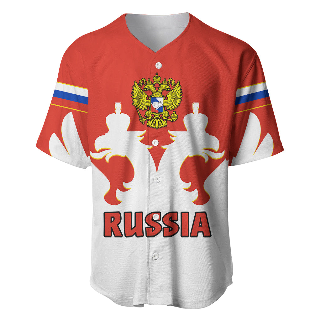 (Custom Text And Number) Russia Hockey 2023 White Sporty Style Baseball Jersey - Wonder Print Shop