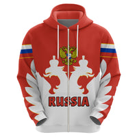Custom Russia Hockey 2023 White Sporty Style Hoodie - Wonder Print Shop