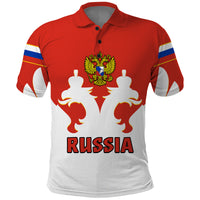 (Custom Text And Number) Russia Hockey Polo Shirt White Sporty Style 2023 - Wonder Print Shop