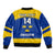 (Custom Text And Number) Sweden Hockey 2023 Sporty Style Sleeve Zip Bomber Jacket - Wonder Print Shop