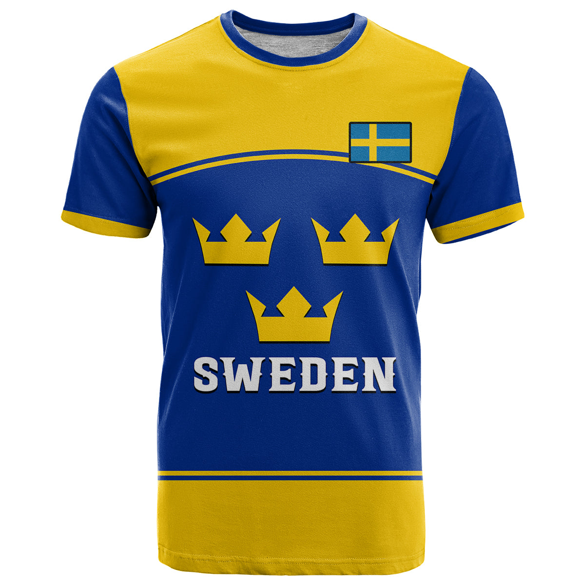 Custom Sweden Hockey 2023 Sporty Style T Shirt - Wonder Print Shop