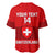 (Custom Text And Number) Switzerland Hockey 2023 Sporty Style Baseball Jersey - Wonder Print Shop