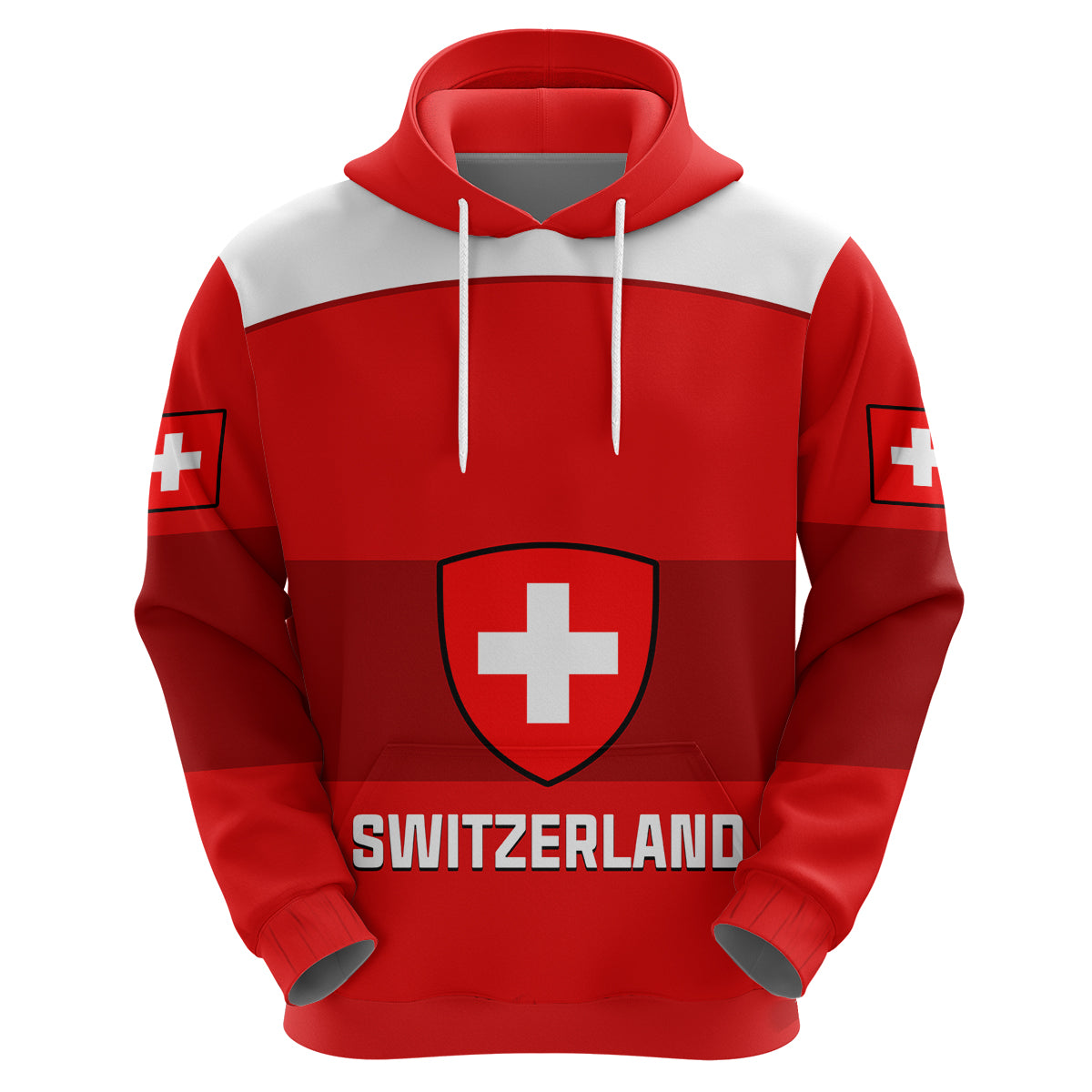 Custom Switzerland Hockey 2023 Sporty Style Hoodie - Wonder Print Shop