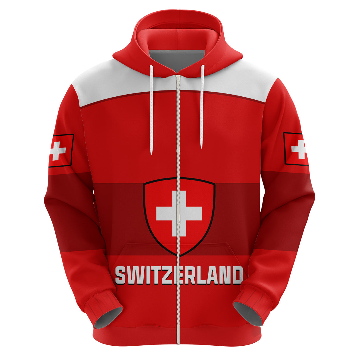 Custom Switzerland Hockey 2023 Sporty Style Hoodie - Wonder Print Shop