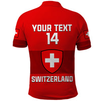 (Custom Text And Number) Switzerland Hockey 2023 Polo Shirt Sporty Style - Wonder Print Shop