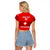 (Custom Text And Number) Switzerland Hockey 2023 Sporty Style Raglan Cropped T Shirt - Wonder Print Shop