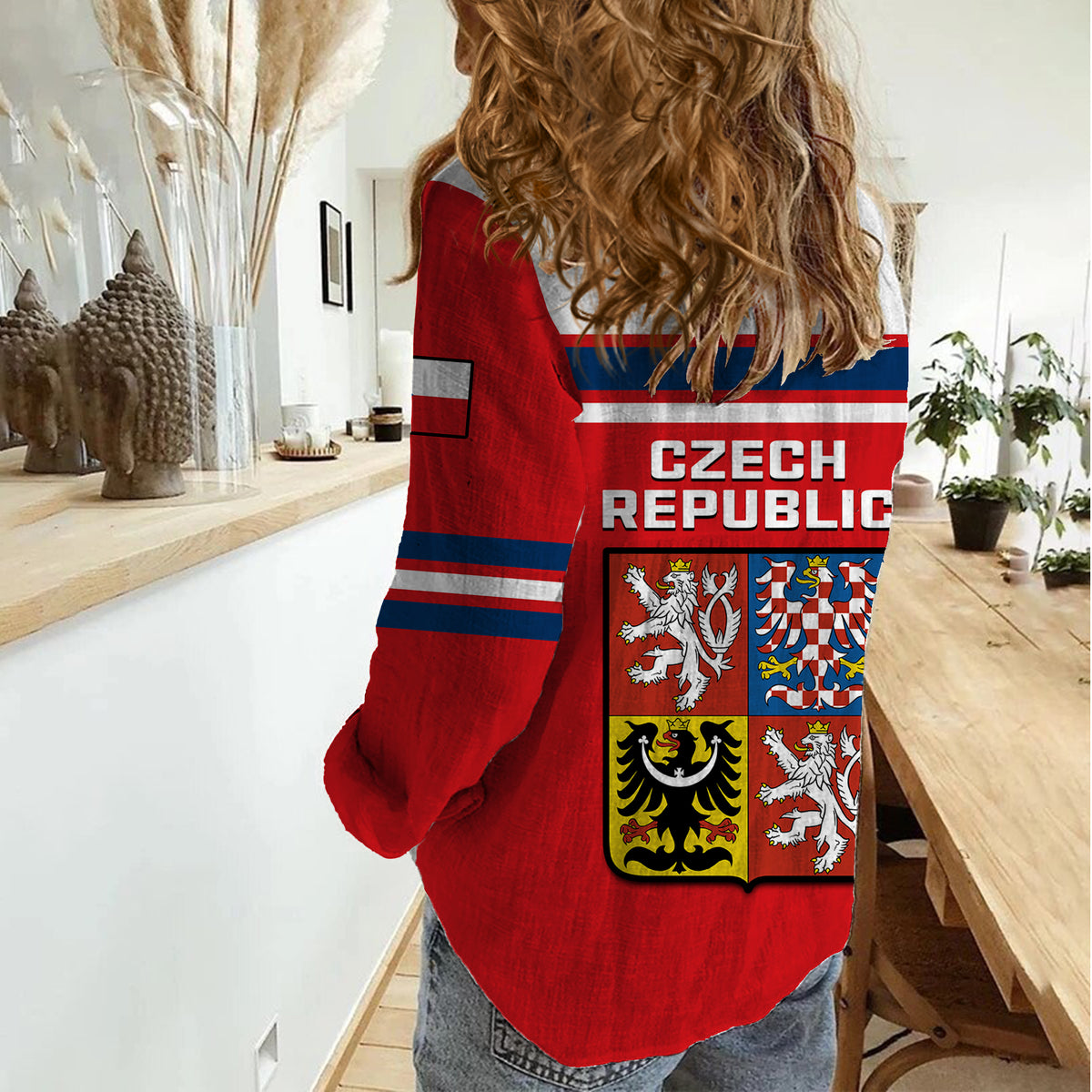 Czech Republic Hockey 2023 Sporty Style Women Casual Shirt - Wonder Print Shop