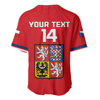 (Custom Text And Number) Czech Republic Hockey 2023 Sporty Style Baseball Jersey - Wonder Print Shop