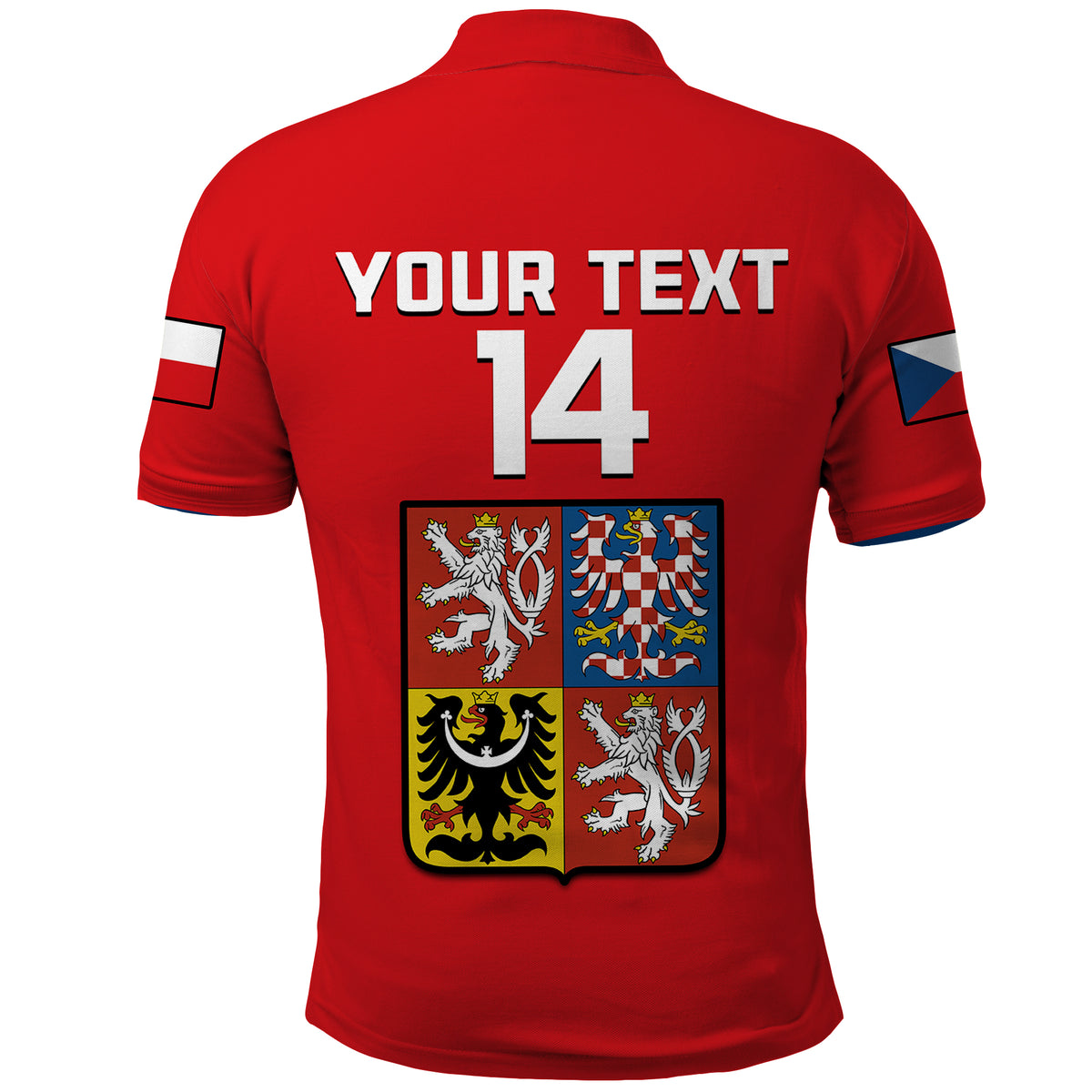 (Custom Text And Number) Czech Republic Hockey 2023 Polo Shirt Sporty Style - Wonder Print Shop
