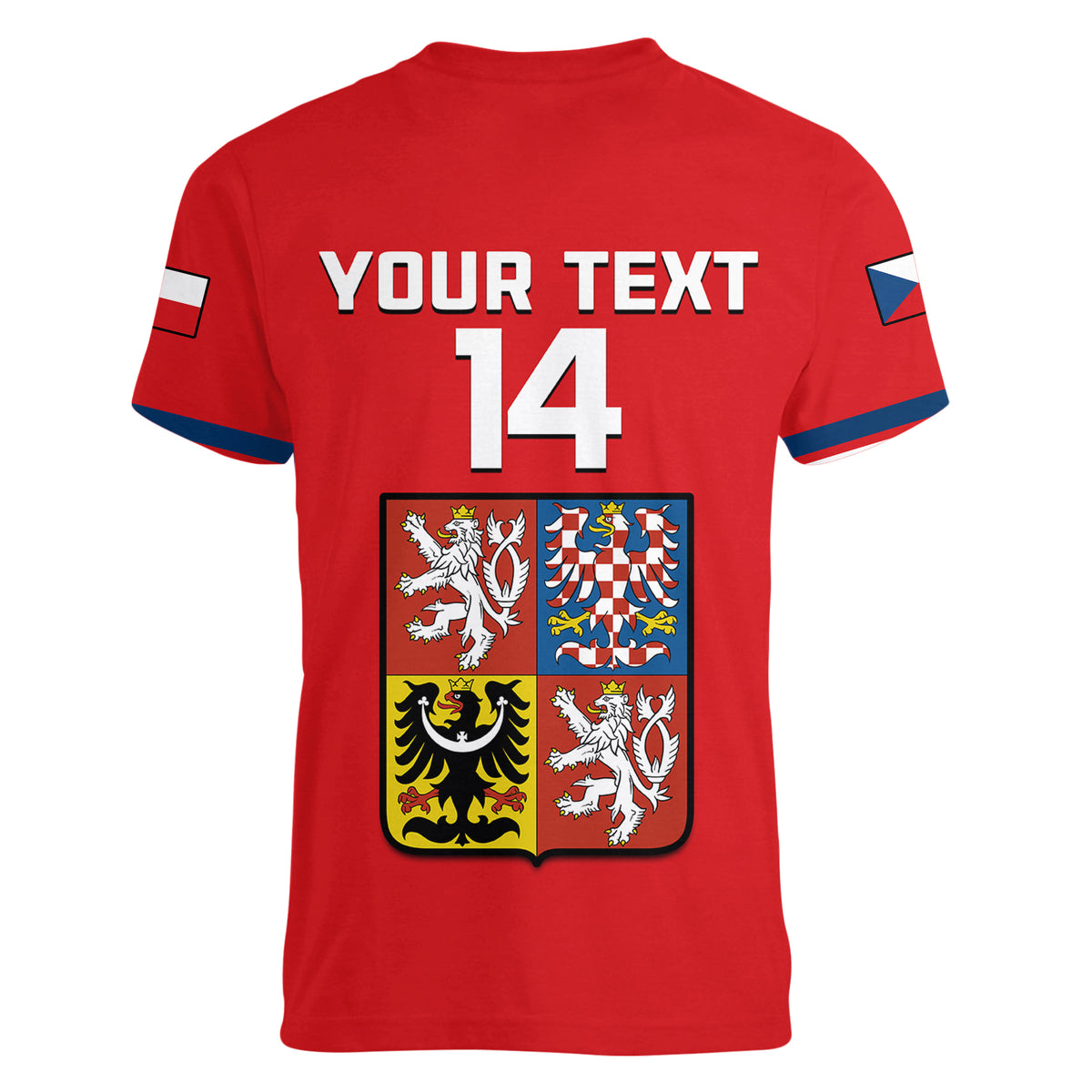 (Custom Text And Number) Czech Republic Hockey 2023 Sporty Style Women V Neck T Shirt - Wonder Print Shop