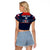 (Custom Text And Number) United States Hockey 2023 Raglan Cropped T Shirt USA Sporty Style - Wonder Print Shop