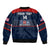 (Custom Text And Number) United States Hockey 2023 Sleeve Zip Bomber Jacket USA Sporty Style - Wonder Print Shop