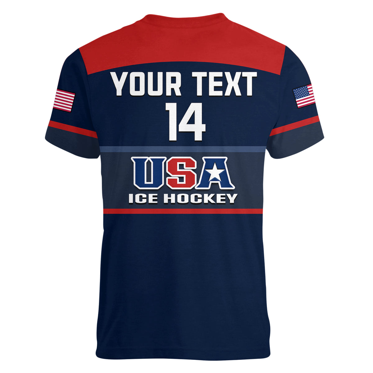 (Custom Text And Number) United States Hockey 2023 Women V Neck T Shirt USA Sporty Style - Wonder Print Shop