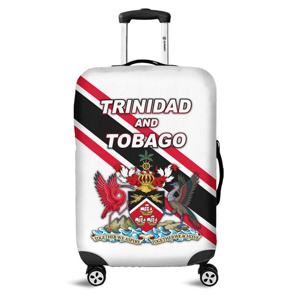 Happy Trinidad and Tobago Luggage Cover independence Day - White LT8 - Wonder Print Shop