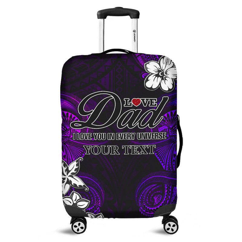 custom-personalised-polynesian-fathers-day-luggage-cover-i-love-you-in-every-universe-purple