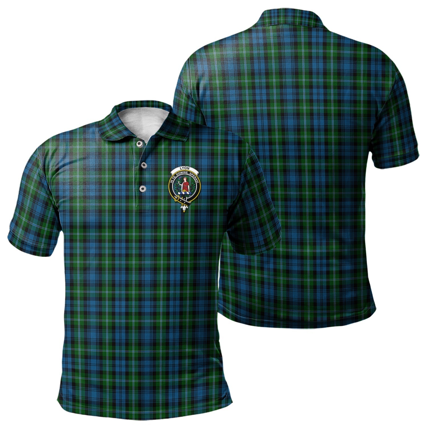scottish-lyon-clan-crest-tartan-polo-shirt