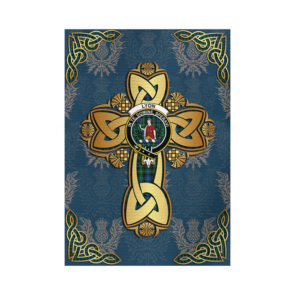 scottish-lyon-clan-crest-tartan-golden-celtic-thistle-garden-flag