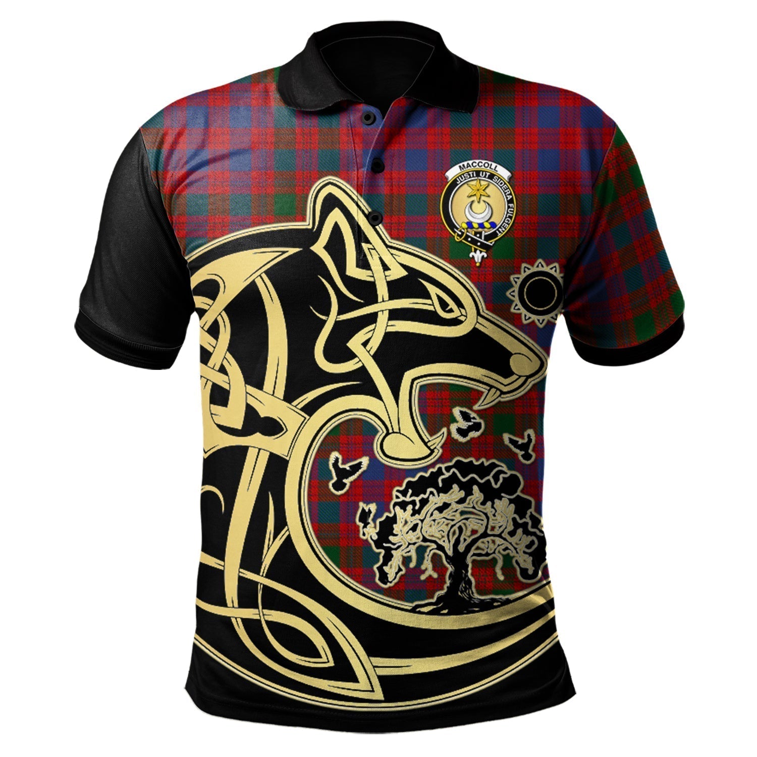 scottish-maccoll-ancient-clan-crest-tartan-celtic-wolf-style-polo-shirt