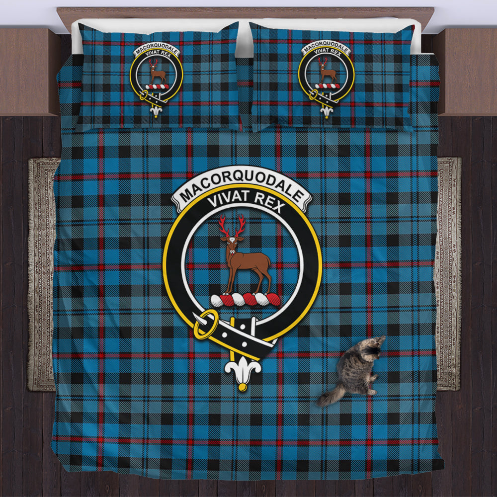 scottish-maccorquodale-clan-crest-tartan-bedding-set